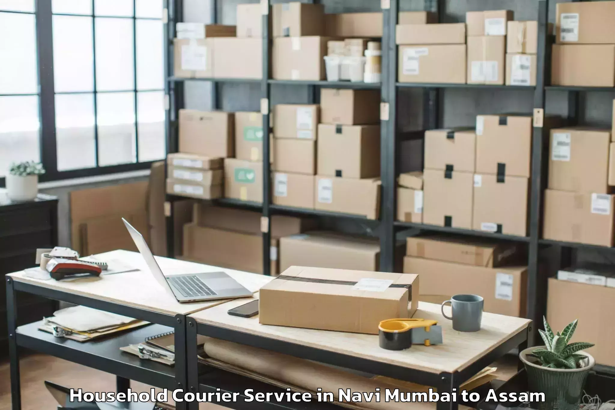 Book Your Navi Mumbai to Moranhat Town Household Courier Today